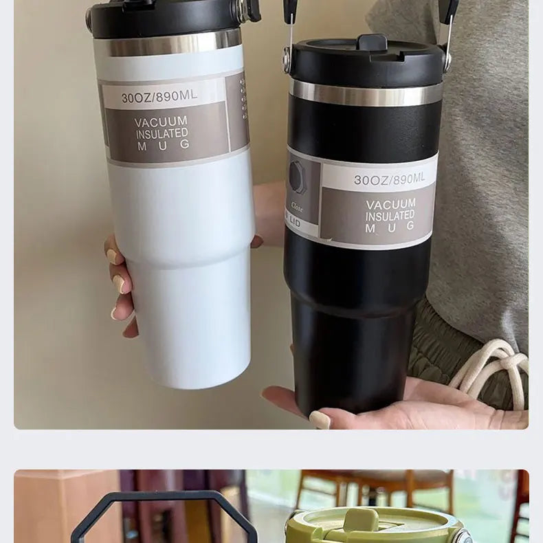 Gourde Isotherme OniZen™ – Acier Inoxydable & Poignée Dazzling