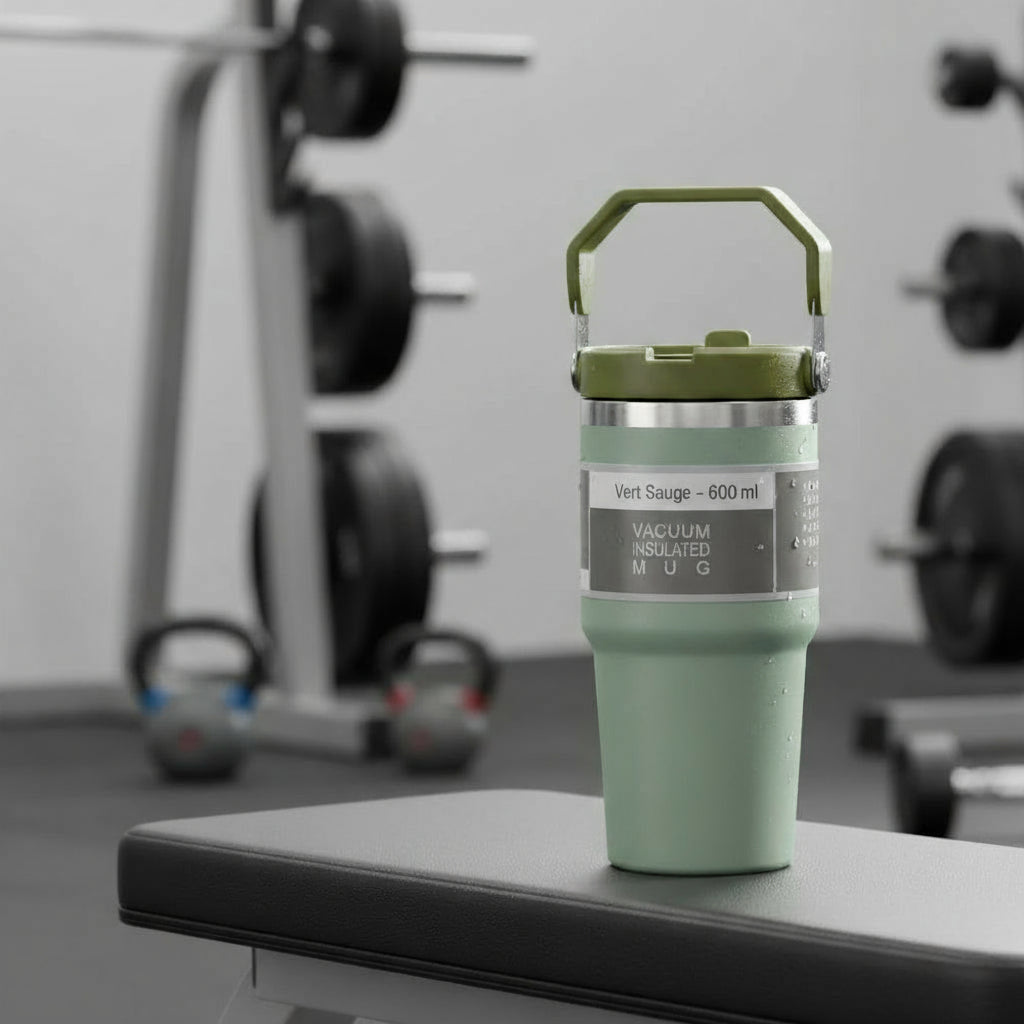 Gourde Isotherme OniZen™ – Acier Inoxydable & Poignée Dazzling