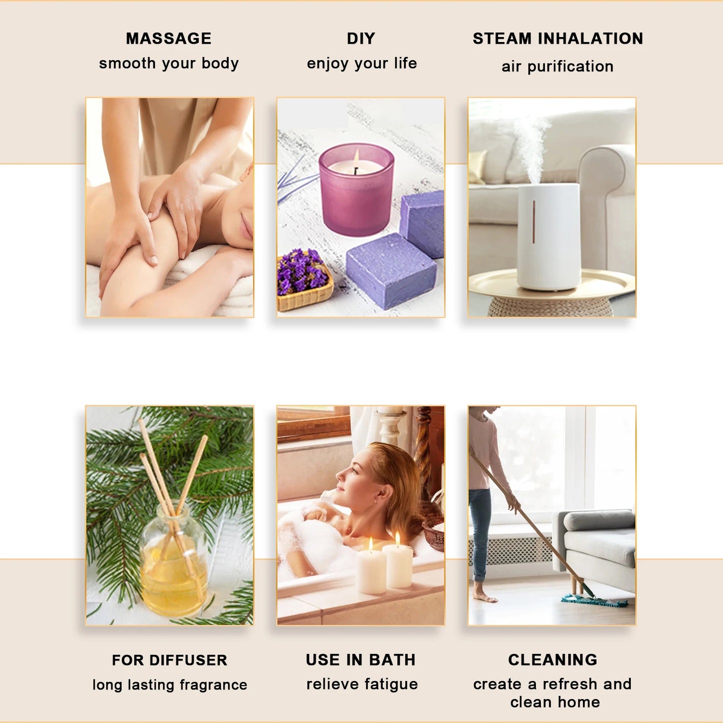 Huile Parfumée OniZen™ – Essence Naturelle pour Diffuseur (10ml)