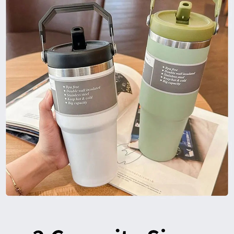 Gourde Isotherme OniZen™ – Acier Inoxydable & Poignée Dazzling