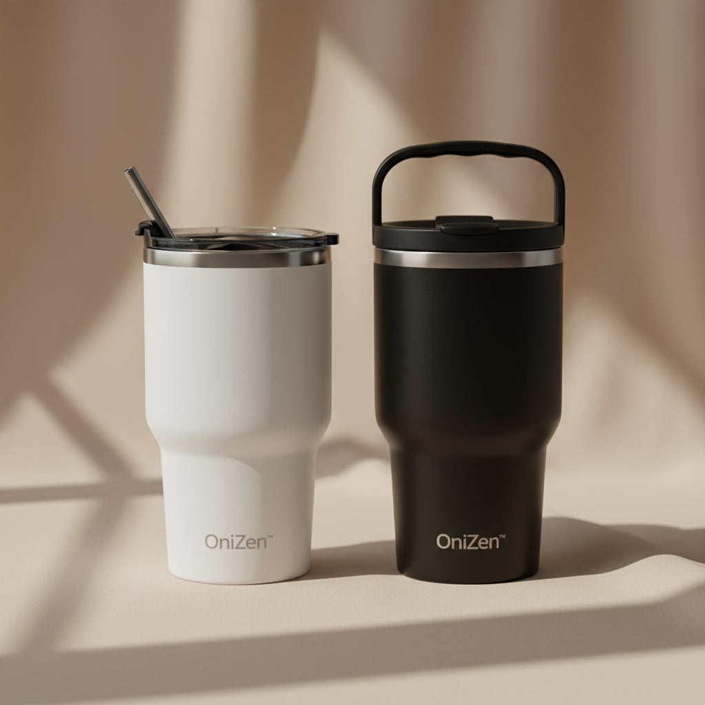 Gourde Isotherme OniZen™ – Acier Inoxydable & Poignée Dazzling