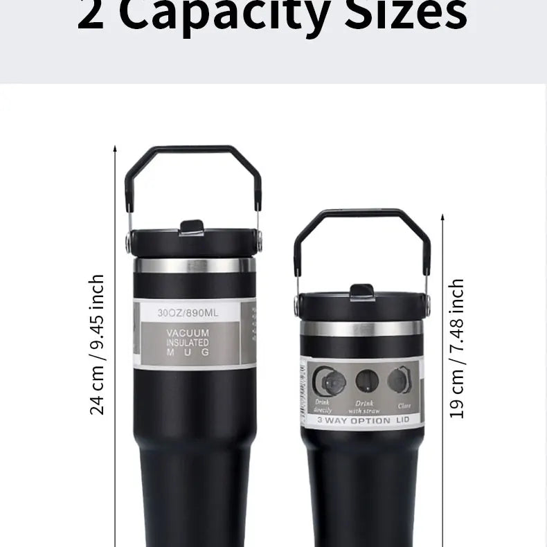 Gourde Isotherme OniZen™ – Acier Inoxydable & Poignée Dazzling