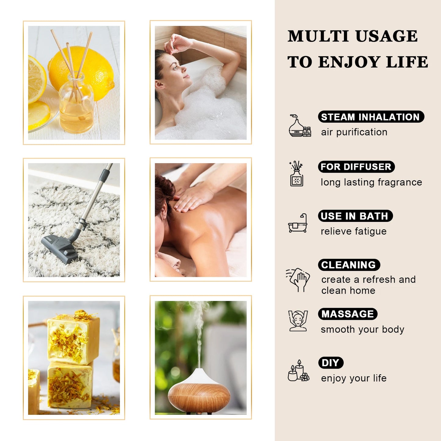 Huile Parfumée OniZen™ – Essence Naturelle pour Diffuseur (10ml)