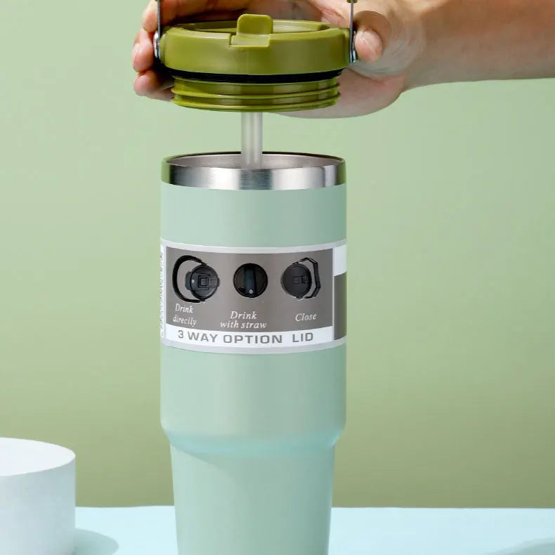 Gourde Isotherme OniZen™ – Acier Inoxydable & Poignée Dazzling