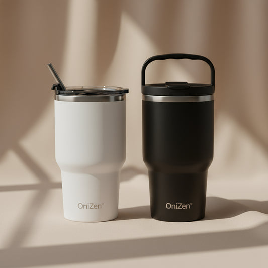 Gourde Isotherme OniZen™ – Acier Inoxydable & Poignée Dazzling